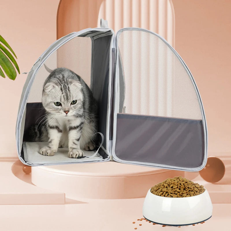Breathable Cat Carrier Backpack for Travel Convenience - Smarsty