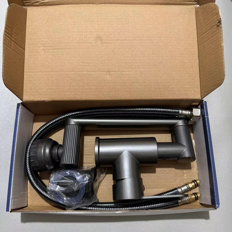 Swivel Bathroom Sink Faucet with Hot and Cold Water - Smarsty
