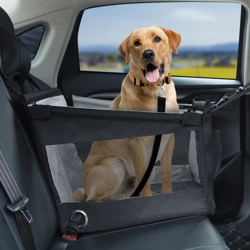 Portable Dog Carrier Seat with Waterproof Safety Mesh - Smarsty