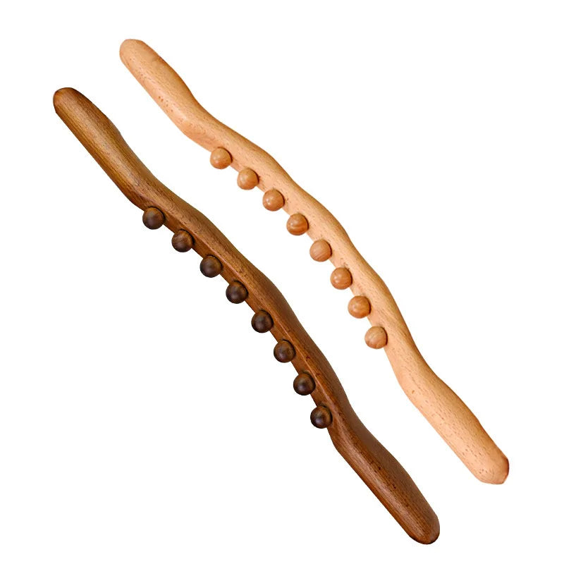 Beech Wood Back Massage Rolling Pin for Pain Relief - Smarsty