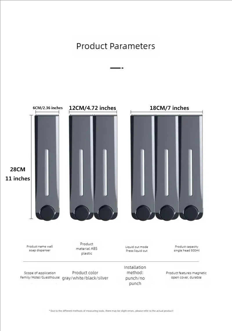 Wall Mounted Soap Dispenser for Easy Bathroom Accessory - Smarsty