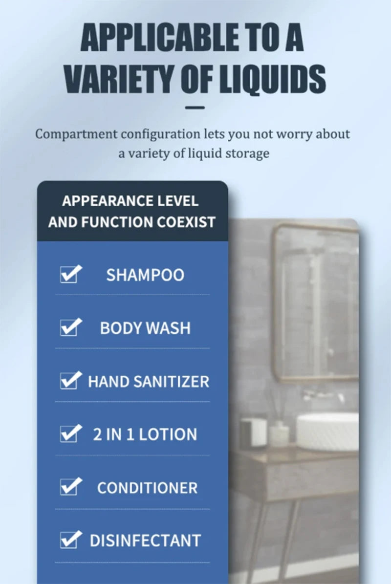 Wall Mounted Soap Dispenser for Easy Bathroom Accessory - Smarsty