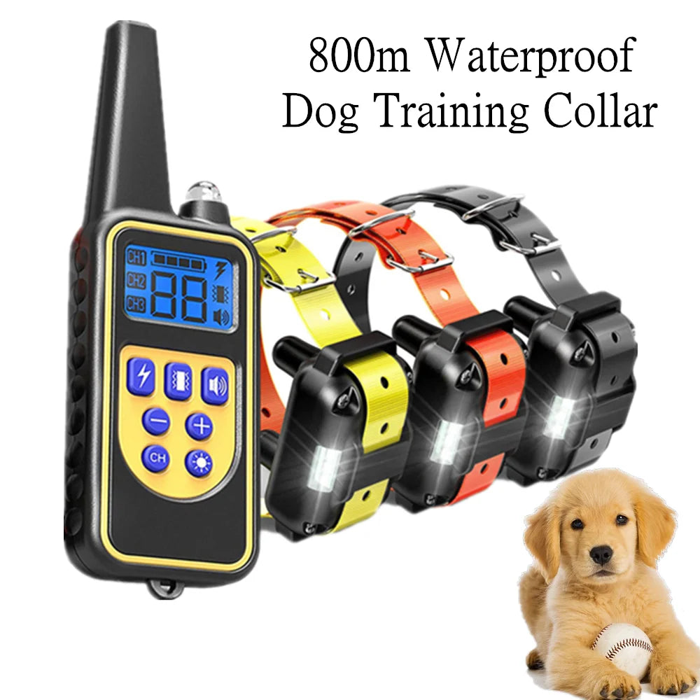 Waterproof Electric Dog Training Collar with Remote Control - Smarsty
