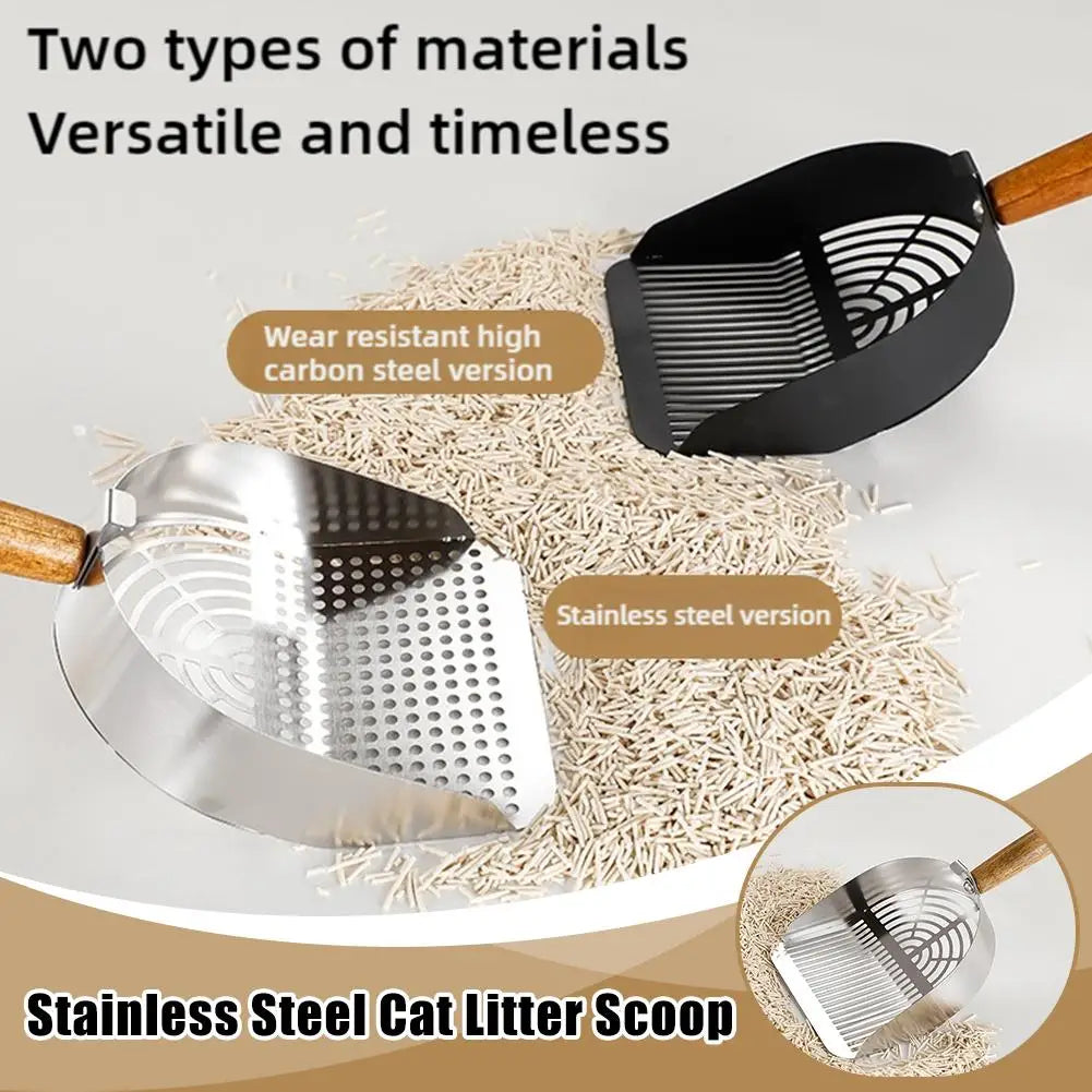 Long Handle Steel Cat Litter Scoop for Easy Cleaning - Smarsty