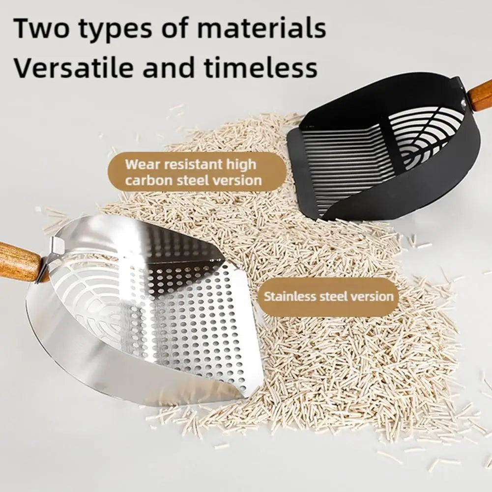 Long Handle Steel Cat Litter Scoop for Easy Cleaning - Smarsty