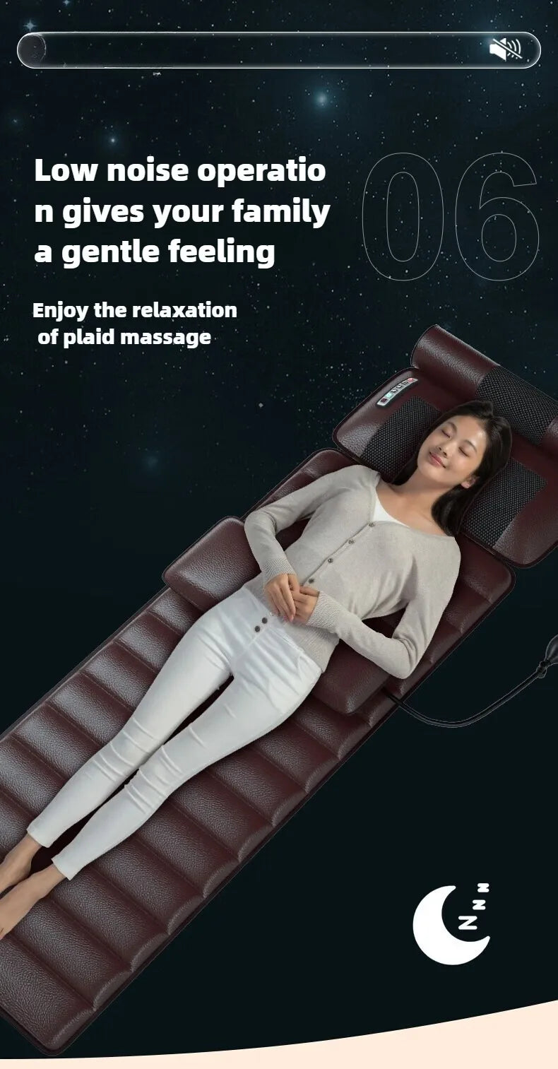 Electric Full Body Massage Mattress With Heating Relaxation Feature - Smarsty