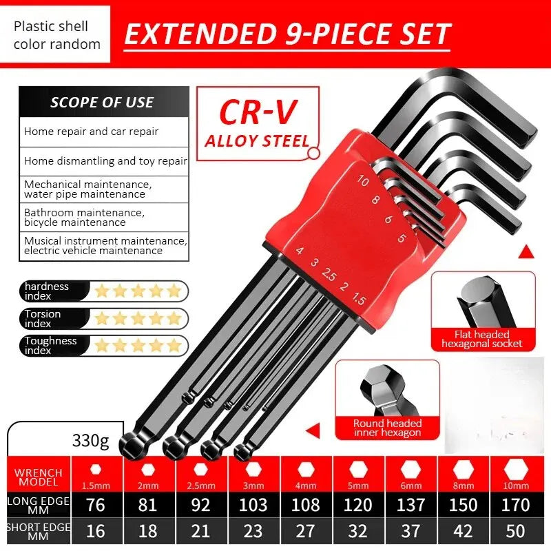 High Strength Hex Wrench Set for Precision Tasks - Smarsty