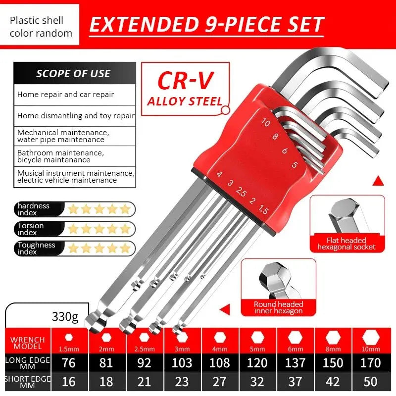 High Strength Hex Wrench Set for Precision Tasks - Smarsty