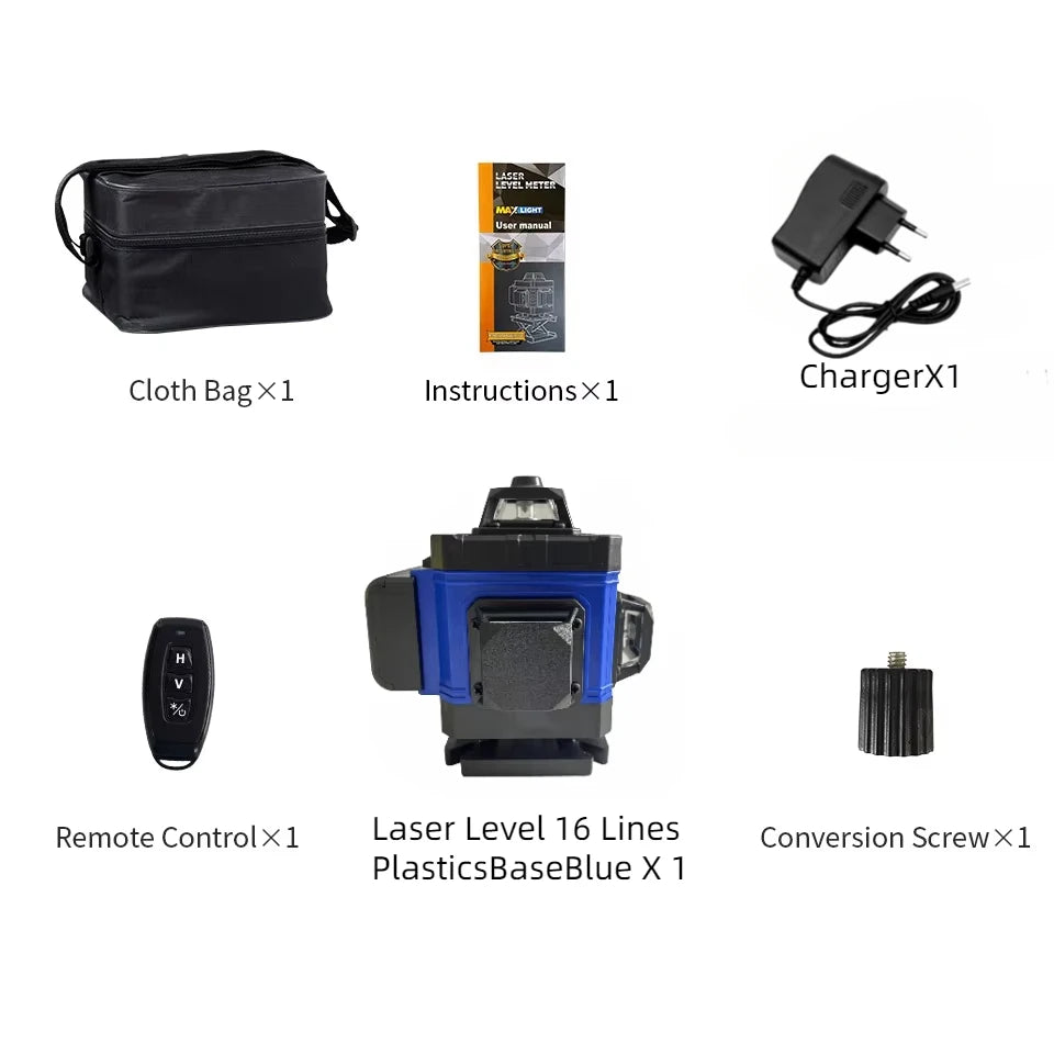 Professional Self-Leveling Green Laser Level 16 Lines - Smarsty
