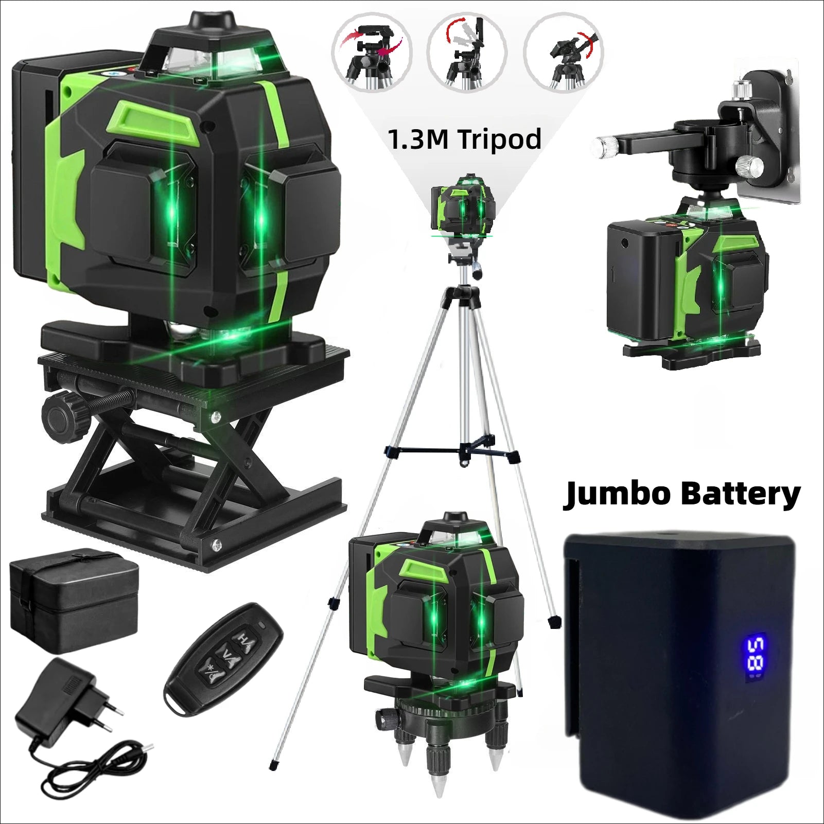 Professional Self-Leveling Green Laser Level 16 Lines - Smarsty