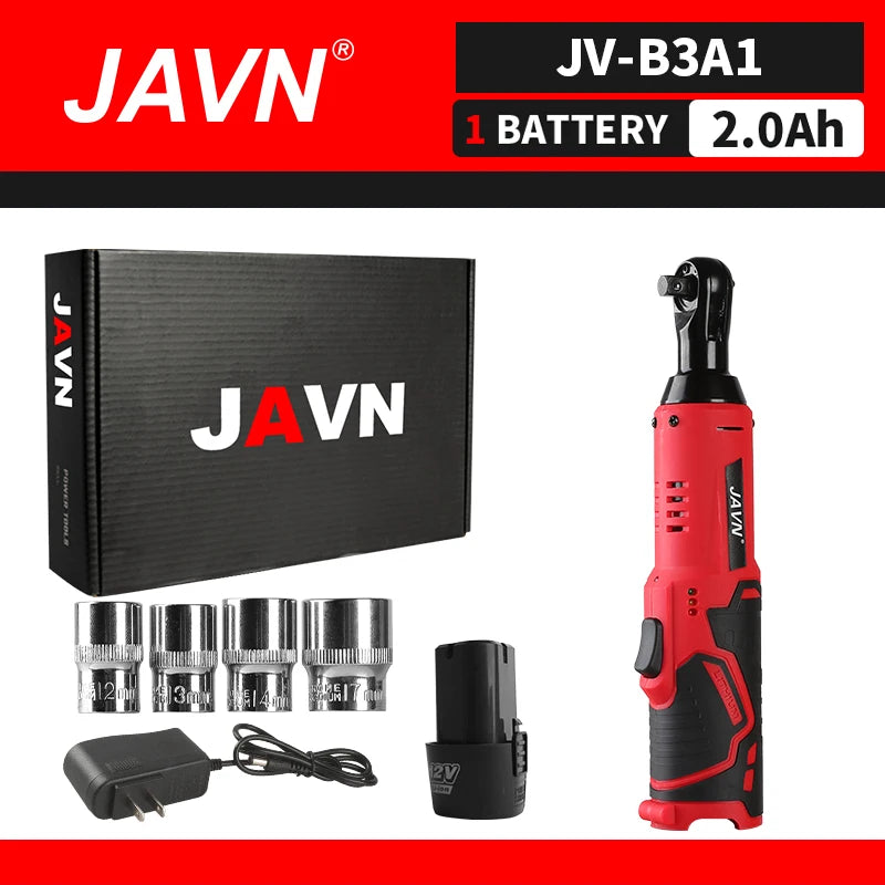 JAVN 12V Cordless Electric Wrench for Easy Car Repairs - Smarsty