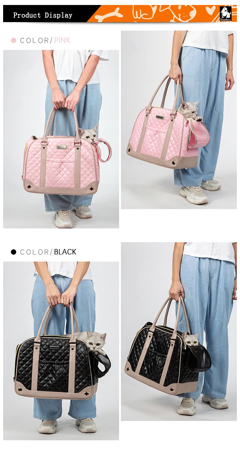 Breathable Pet Carrier Handbag for Small Dogs and Cats - Smarsty