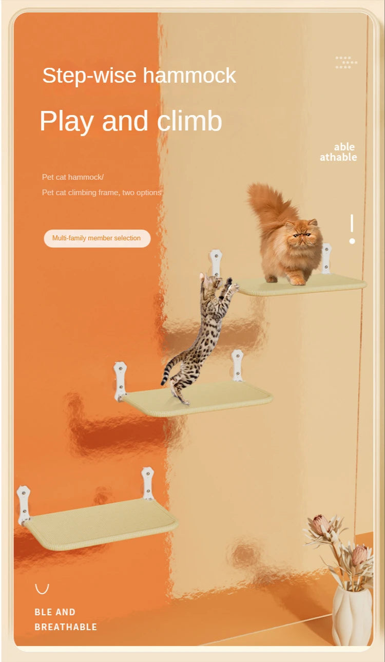 Foldable Suction Cup Cat Hammock For Window Relaxation - Smarsty