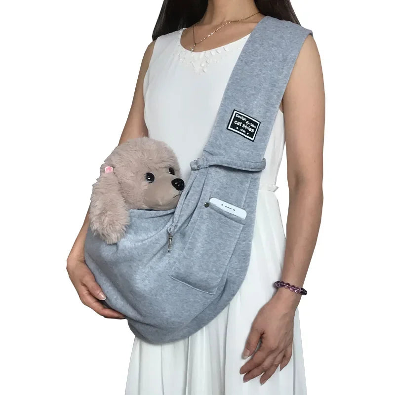 Portable Pet Sling Carrier Bag for Comfortable Travel - Smarsty