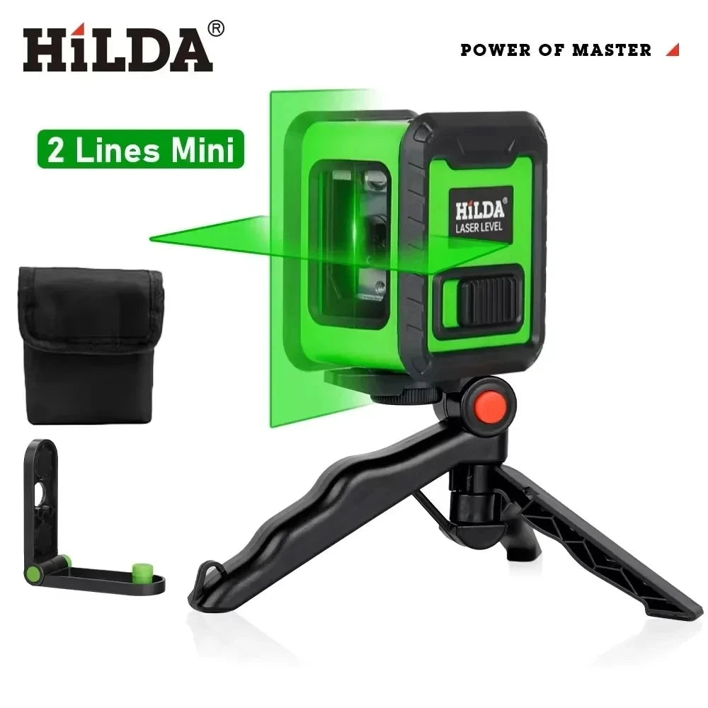 HILDA 2-Line Green Laser Level for Precision Alignment - Smarsty