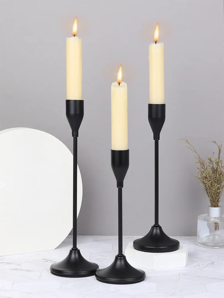 European Style Metal Candle Holders Set for Home Decor - Smarsty