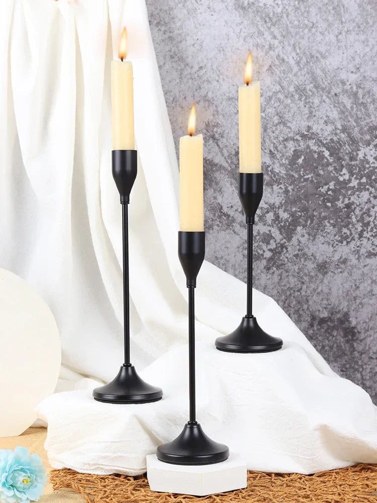 European Style Metal Candle Holders Set for Home Decor - Smarsty