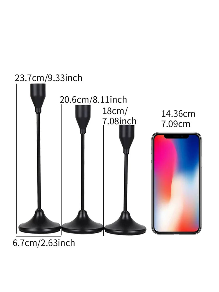 European Style Metal Candle Holders Set for Home Decor - Smarsty