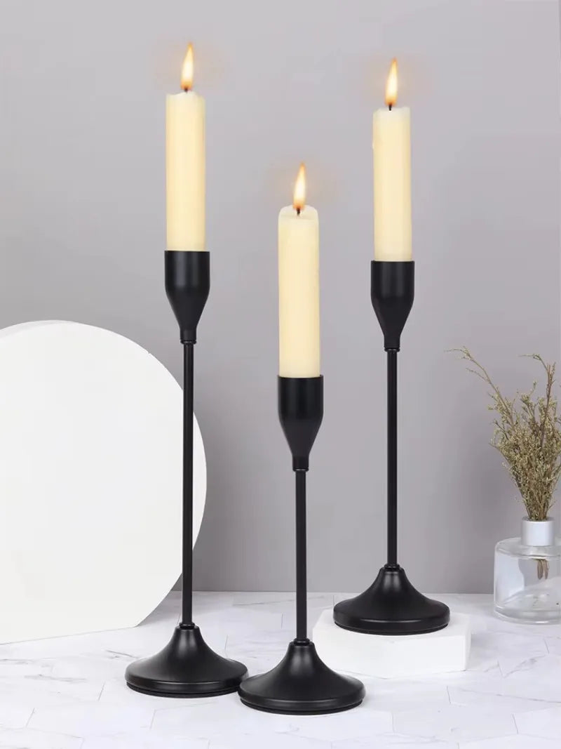 European Style Metal Candle Holders Set for Home Decor - Smarsty