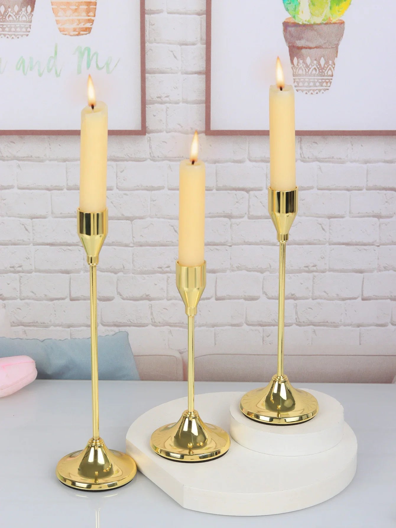 European Style Metal Candle Holders Set for Home Decor - Smarsty