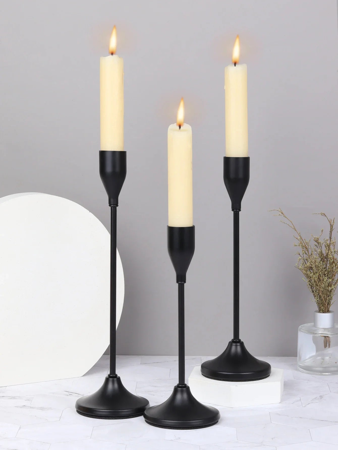 European Style Metal Candle Holders Set for Home Decor - Smarsty