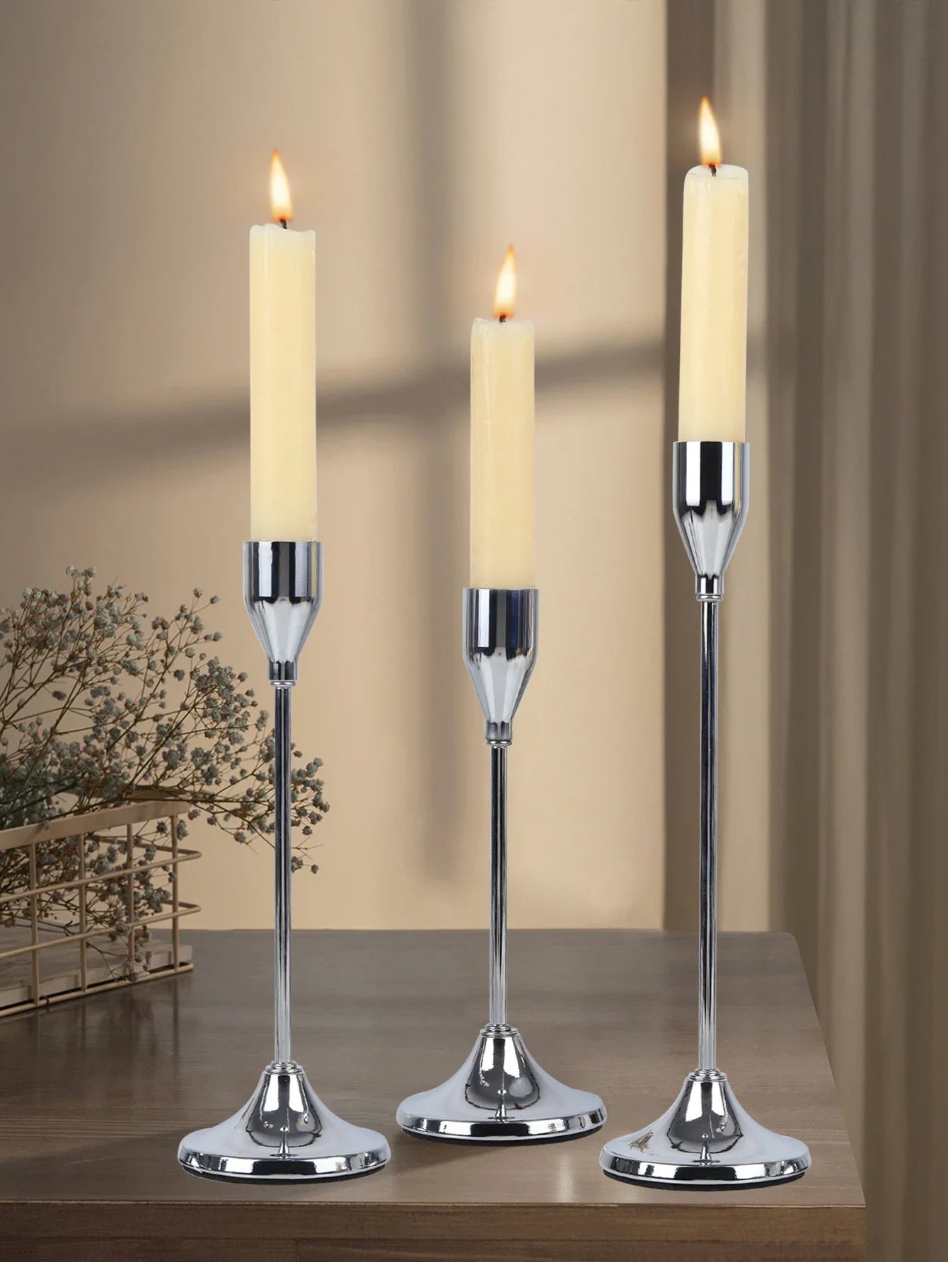 European Style Metal Candle Holders Set for Home Decor - Smarsty