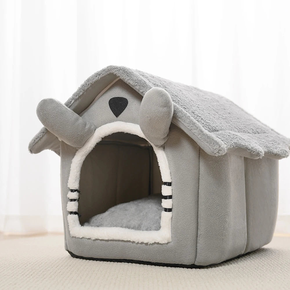 Detachable Gray Cat House for All Seasons - Smarsty