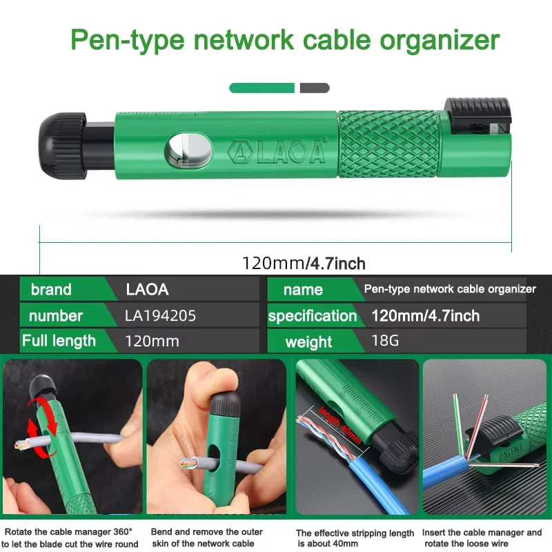 LAOA Network Cable Untwist Tool for Easy Pair Separation - Smarsty