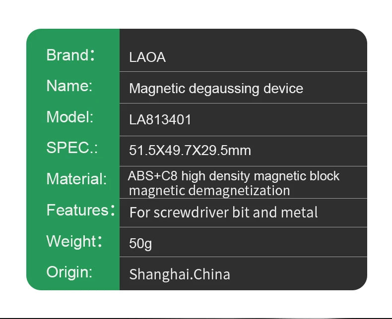 LAOA Screwdriver Magnetizer Demagnetizer Tool for Enhanced Functionality - Smarsty