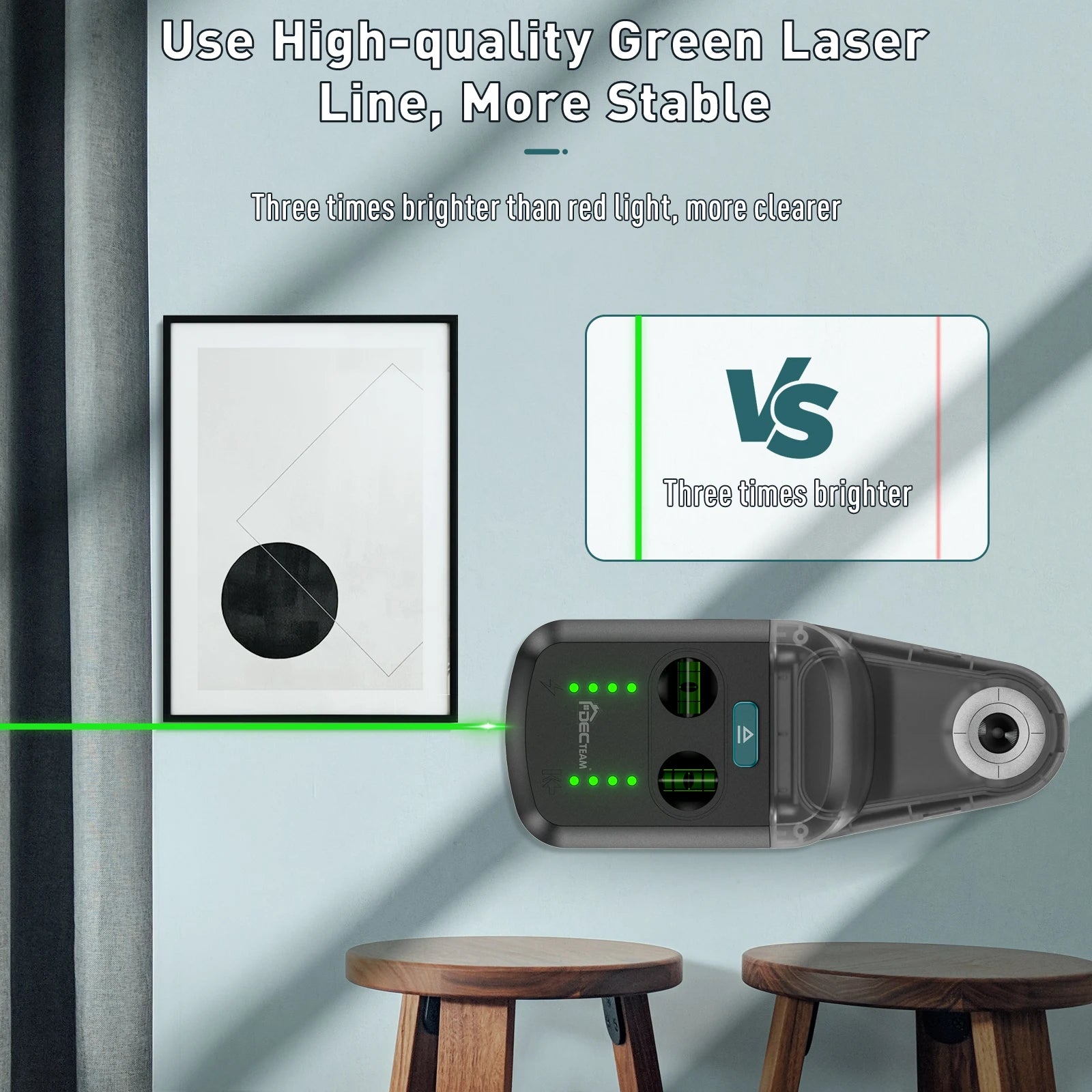 Green Laser Level Dust Collector with Vacuum Function - Smarsty