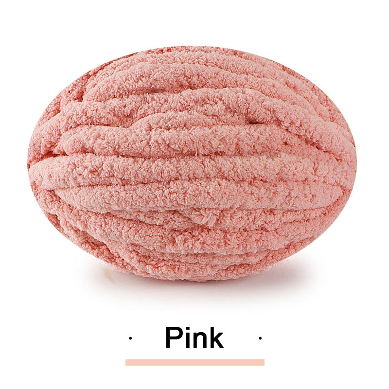 Chunky Multicolor Chenille Yarn for Warm Crochet Projects - Smarsty