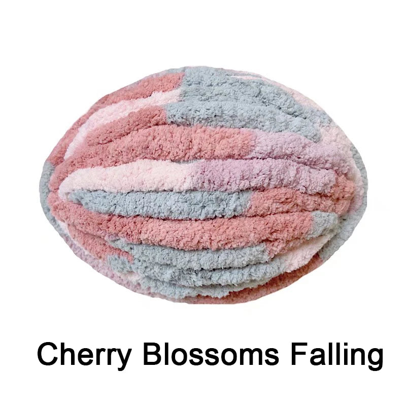 Chunky Multicolor Chenille Yarn for Warm Crochet Projects - Smarsty