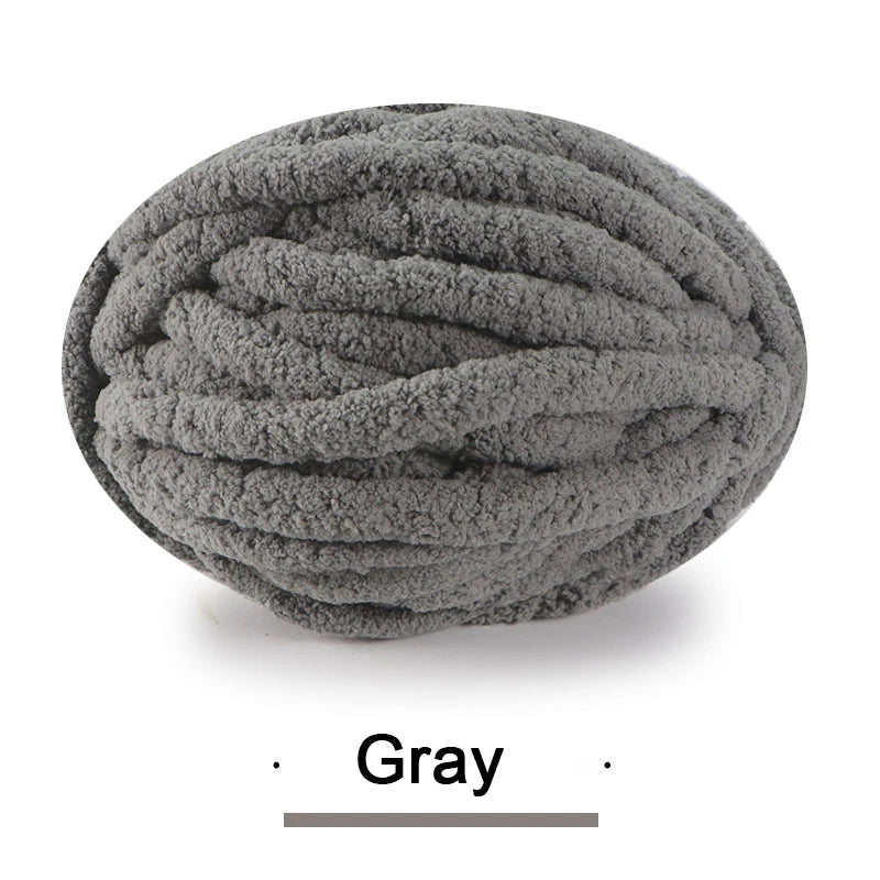 Chunky Multicolor Chenille Yarn for Warm Crochet Projects - Smarsty