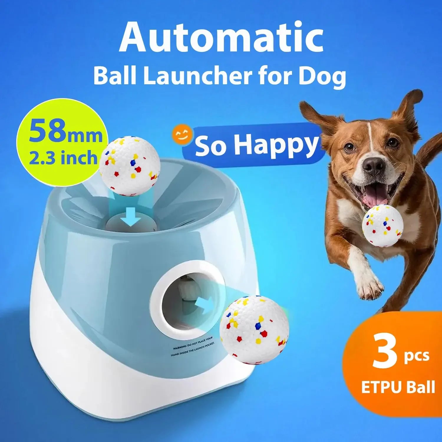 Automatic Dog Tennis Ball Launcher for Interactive Fun - Smarsty