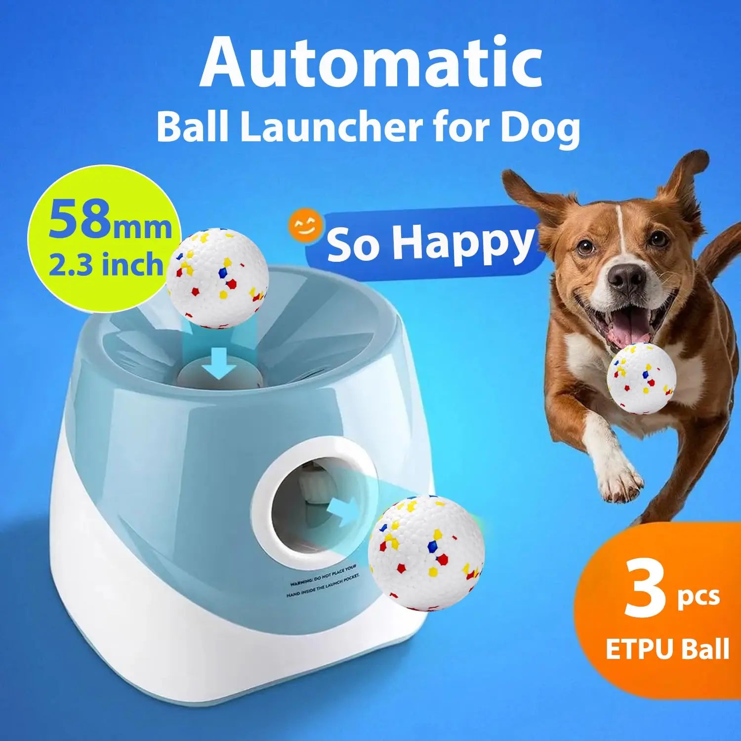 Automatic Dog Tennis Ball Launcher for Interactive Fun - Smarsty