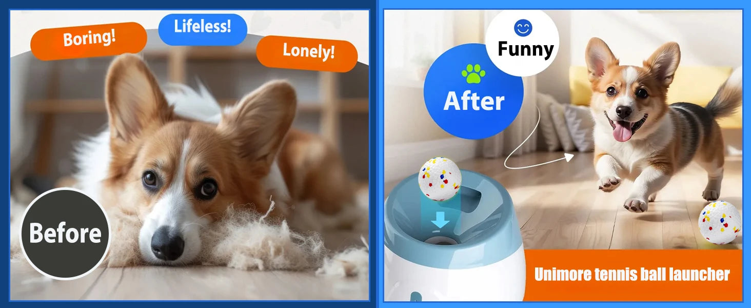 Automatic Dog Tennis Ball Launcher for Interactive Fun - Smarsty