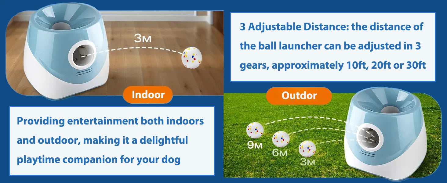 Automatic Dog Tennis Ball Launcher for Interactive Fun - Smarsty