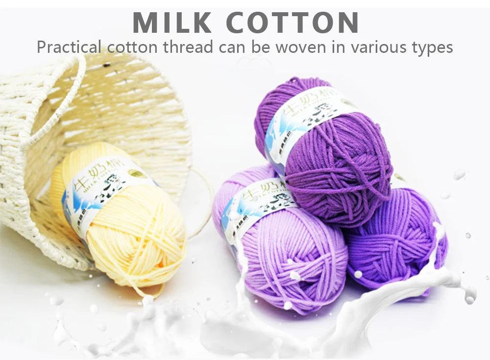 Milk Cotton Yarn Set for Soft Warm Baby Sweaters - Smarsty