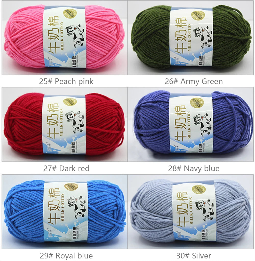 Milk Cotton Yarn Set for Soft Warm Baby Sweaters - Smarsty
