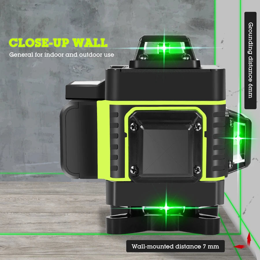 HILDA Green Laser Level with 16 Lines for Precision Measurement - Smarsty