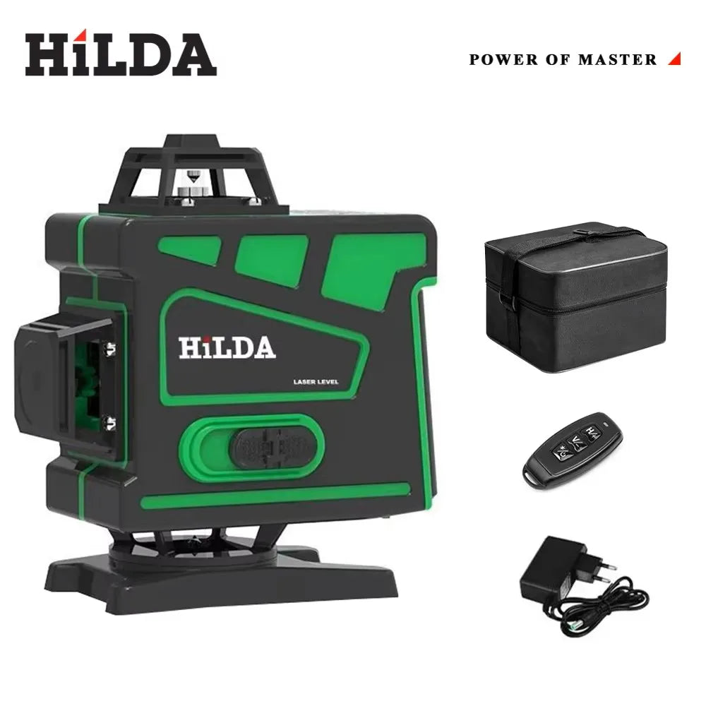 HILDA 16 Lines Green Beam Laser Level with High Precision - Smarsty