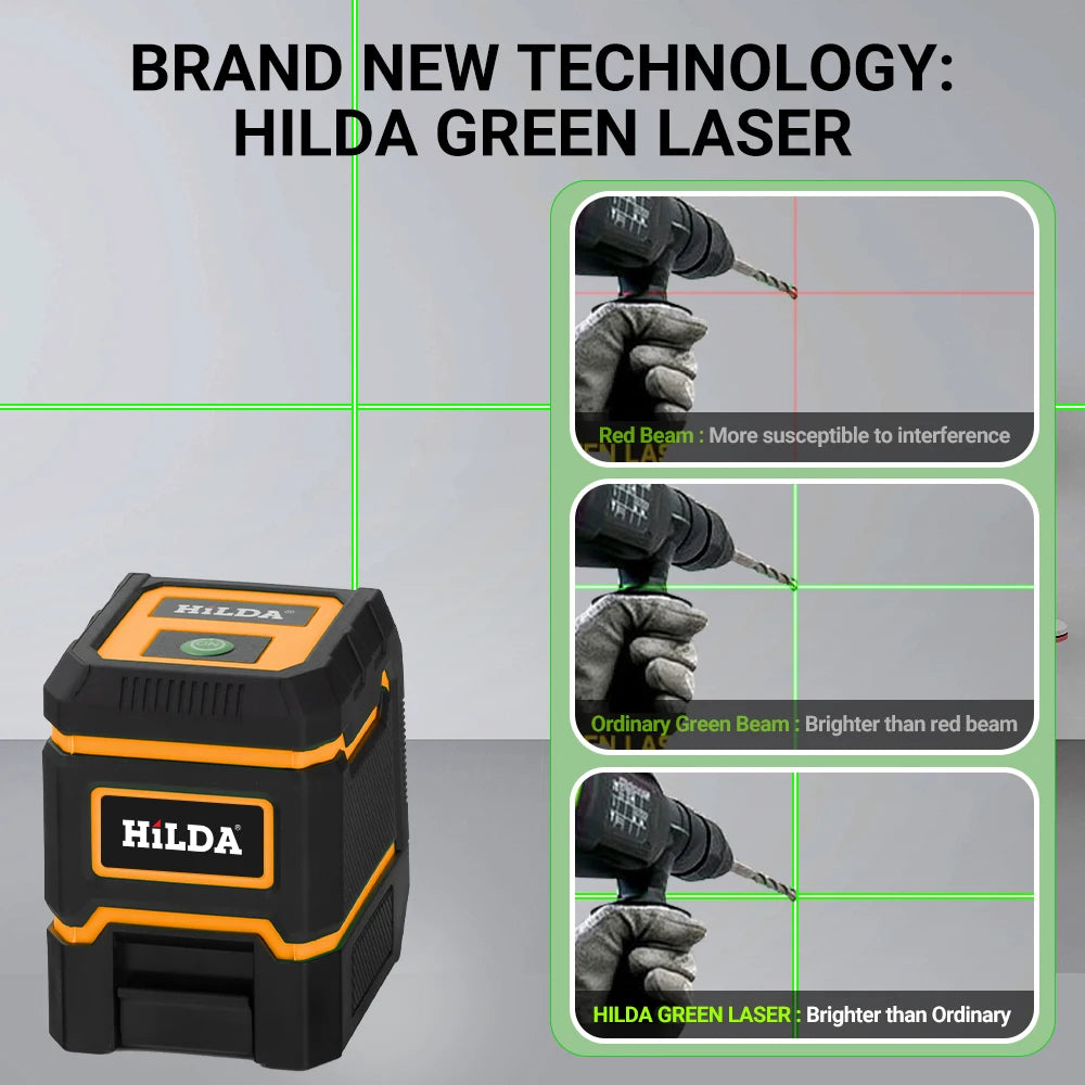 HILDA Green Laser Level for Precision Alignment - Smarsty