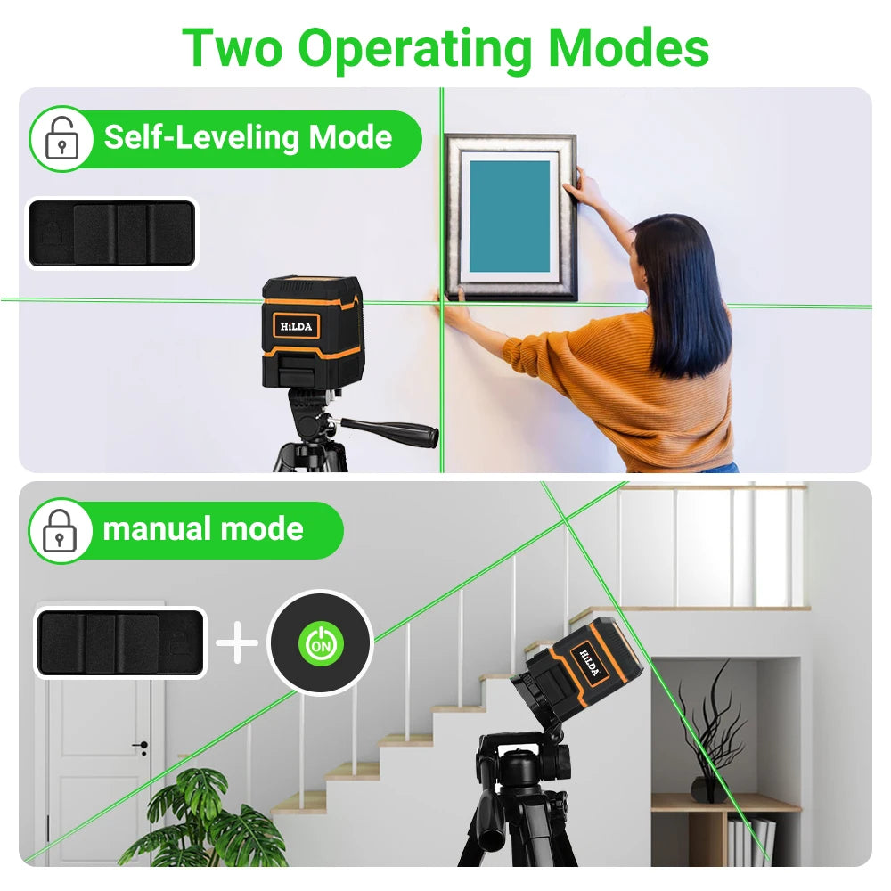 HILDA Green Laser Level for Precision Alignment - Smarsty