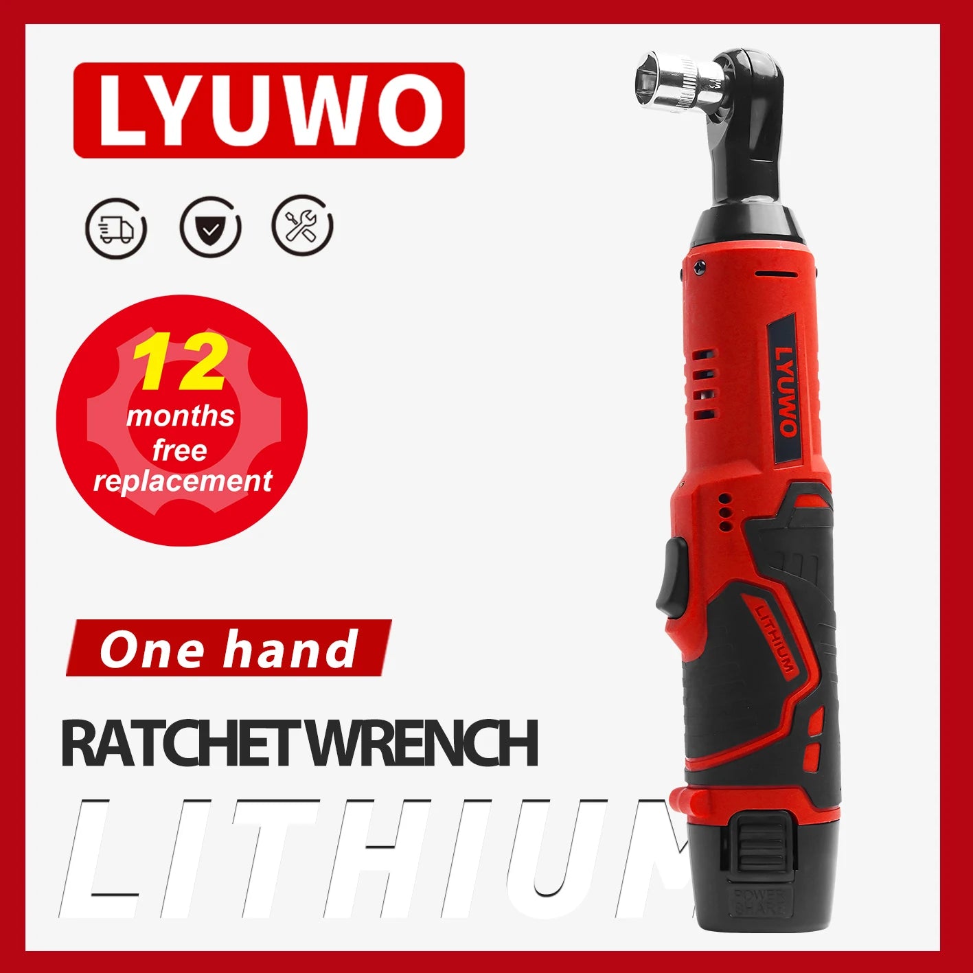 Lyuwo 3/8 Inch Rechargeable Electric Ratchet Set - Smarsty