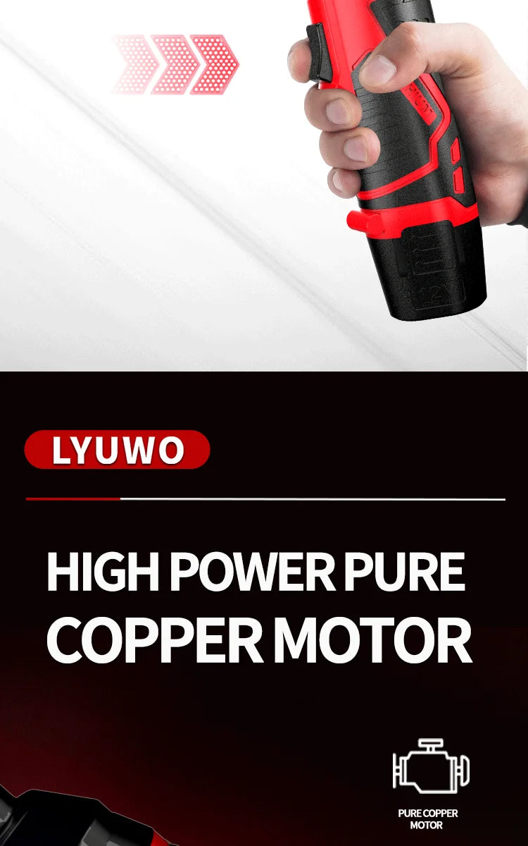 Lyuwo 3/8 Inch Rechargeable Electric Ratchet Set - Smarsty
