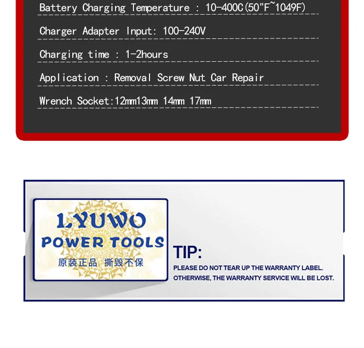 Lyuwo 3/8 Inch Rechargeable Electric Ratchet Set - Smarsty