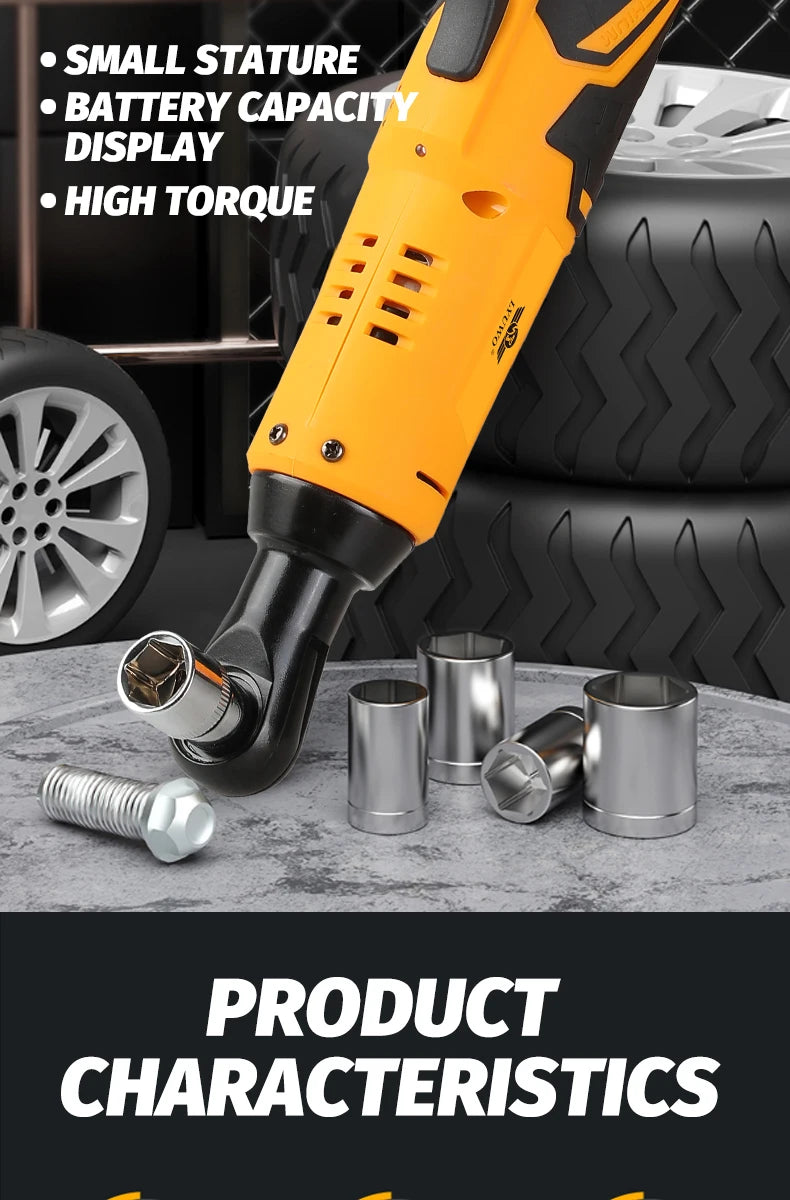 Lyuwo 12V Rechargeable Electric Ratchet Set for Easy Automobile Maintenance - Smarsty