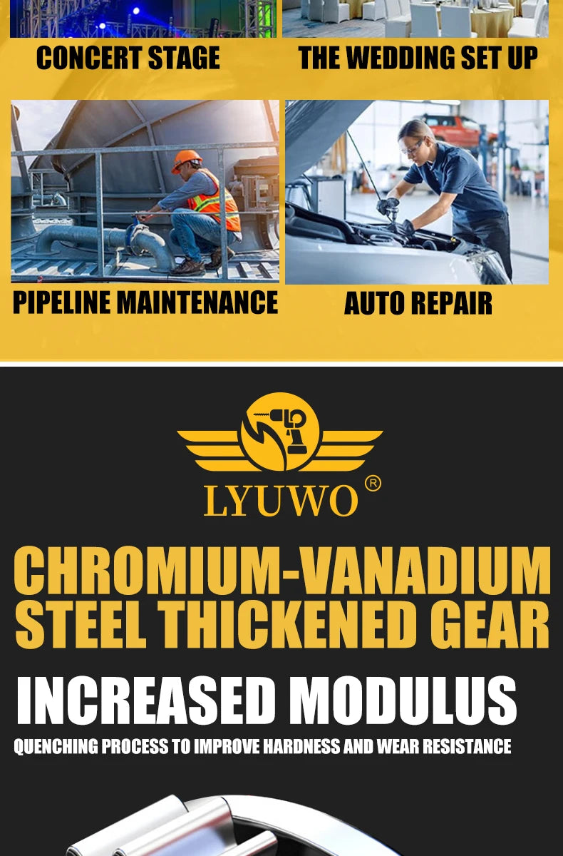 Lyuwo 12V Rechargeable Electric Ratchet Set for Easy Automobile Maintenance - Smarsty