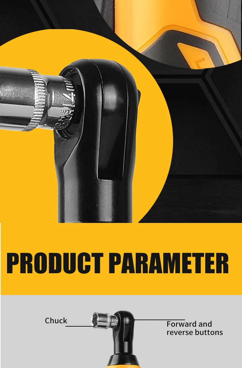 LYUWO 12V Rechargeable Electric Ratchet Set for Easy Automobile Maintenance - Smarsty