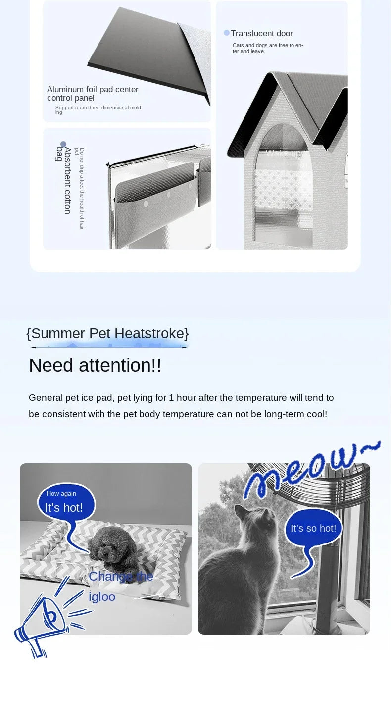 Heat Reflective Insulation Cool Cat House - Smarsty